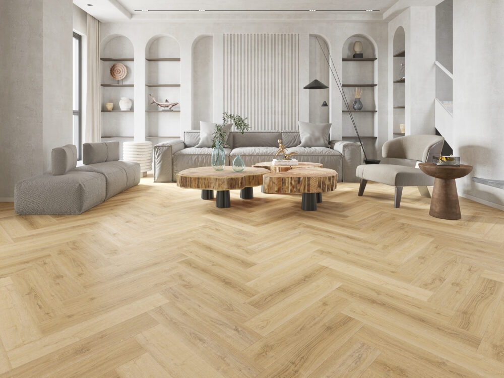 Alva LVT Barley Oak Herringbone