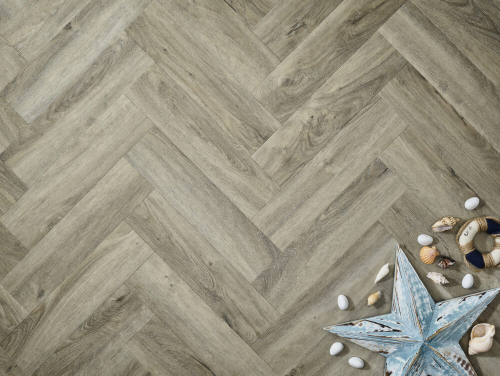 Elements LVT Herringbone Dove Oak