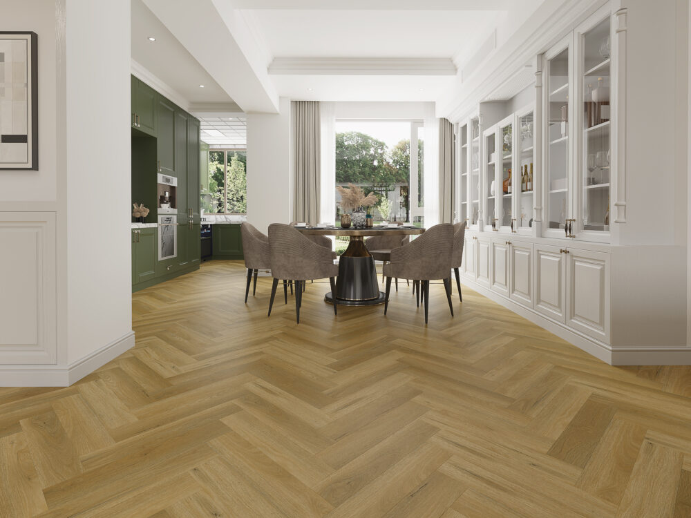Allora Lux Golden Oak Herringbone
