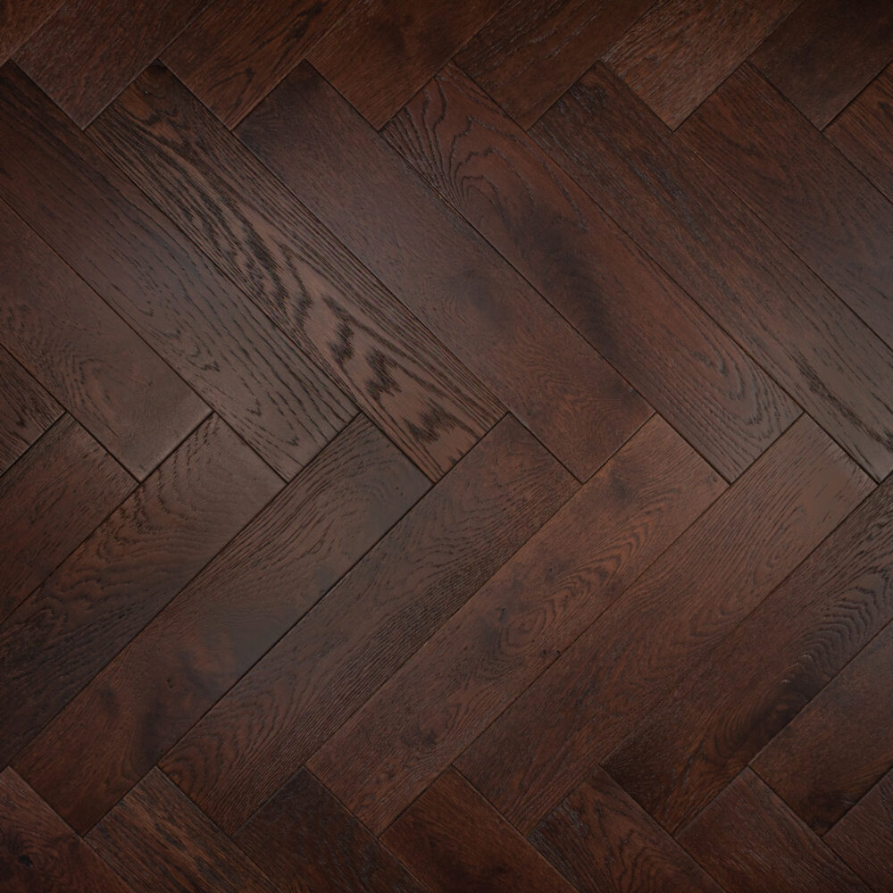18/3 x 80mm Walnut Stained Herringbone - Image 3