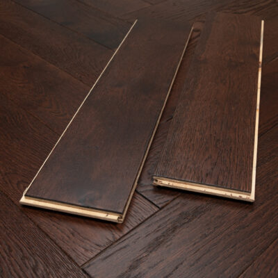 18/3 x 80mm Walnut Stained Herringbone