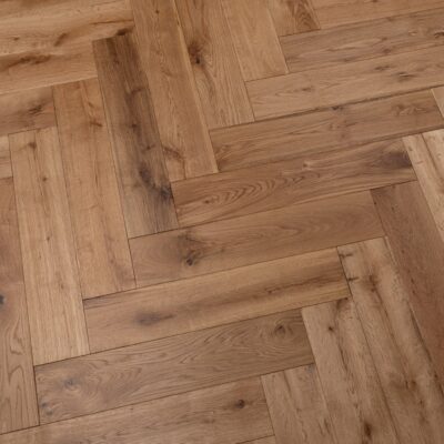 18/3 x 80mm Natural Brushed & Lacquered Herringbone - Image 2