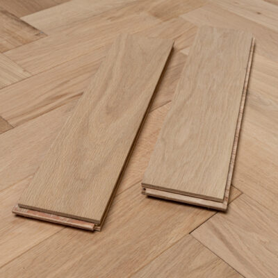 18/4 x 90mm Unfinished Oak Herringbone - Image 4