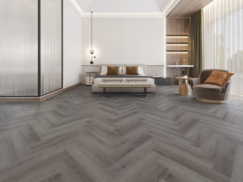 Alva LVT Hickory Grey Oak Herringbone