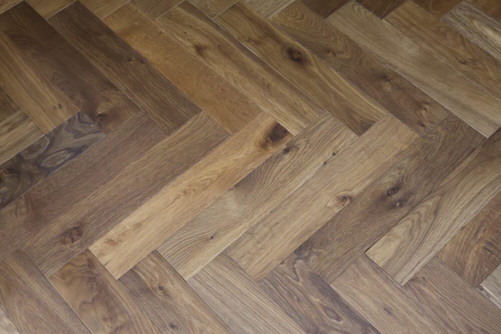 14/3 x 90mm Natural Smoked Dark Herringbone - Image 9