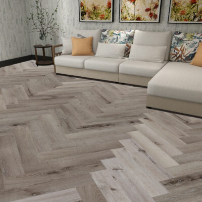 Nordikka SPC Light Washed Oak Herringbone