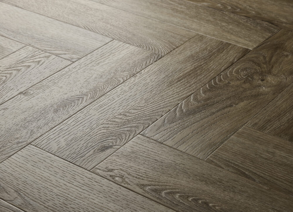 Elements LVT Herringbone Limed Oak