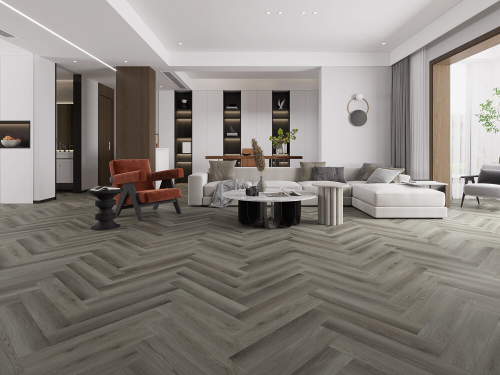 Alva LVT Nebraska Wild Oak Herringbone