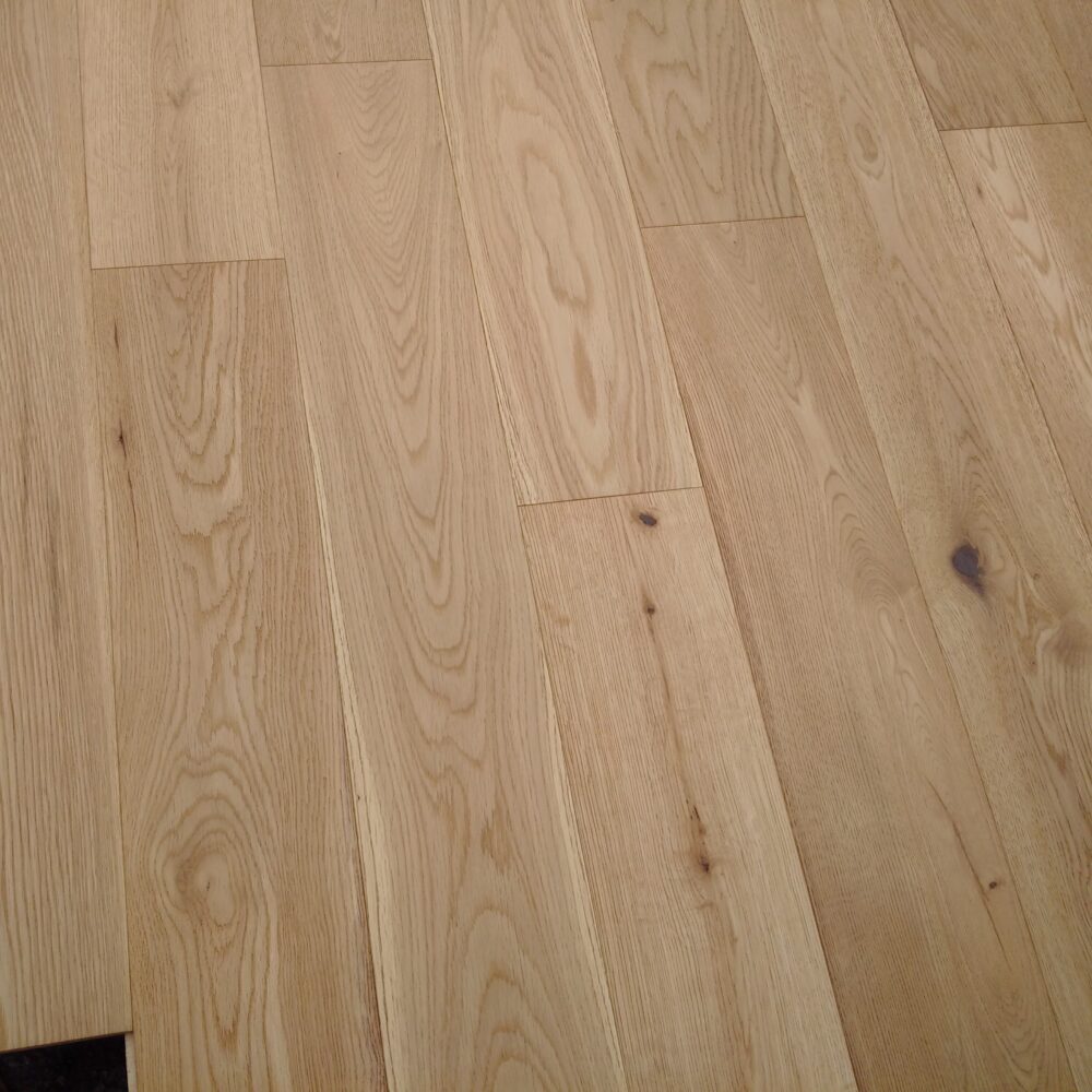 14/3 x 125mm Natural Oak Brushed & Oiled