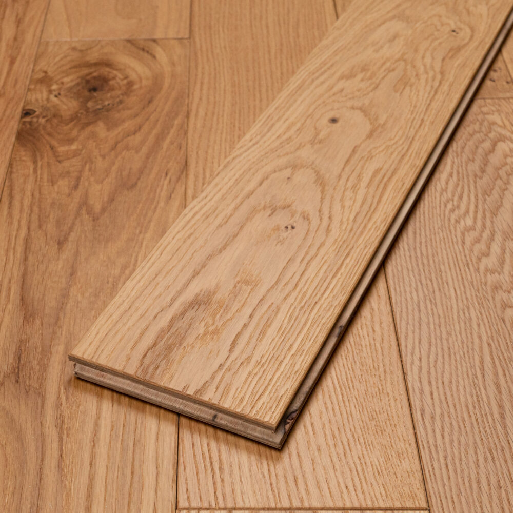 14/3 x 125mm Natural Oak Brushed & Lacquered - Image 2