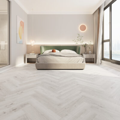 Alva LVT Pewter Light Oak Herringbone