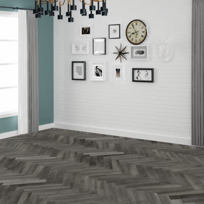 Nordikka SPC Slate Grey Herringbone - Image 3