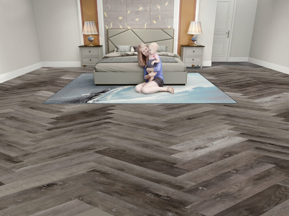 Nordikka SPC Smoked Ash Herringbone