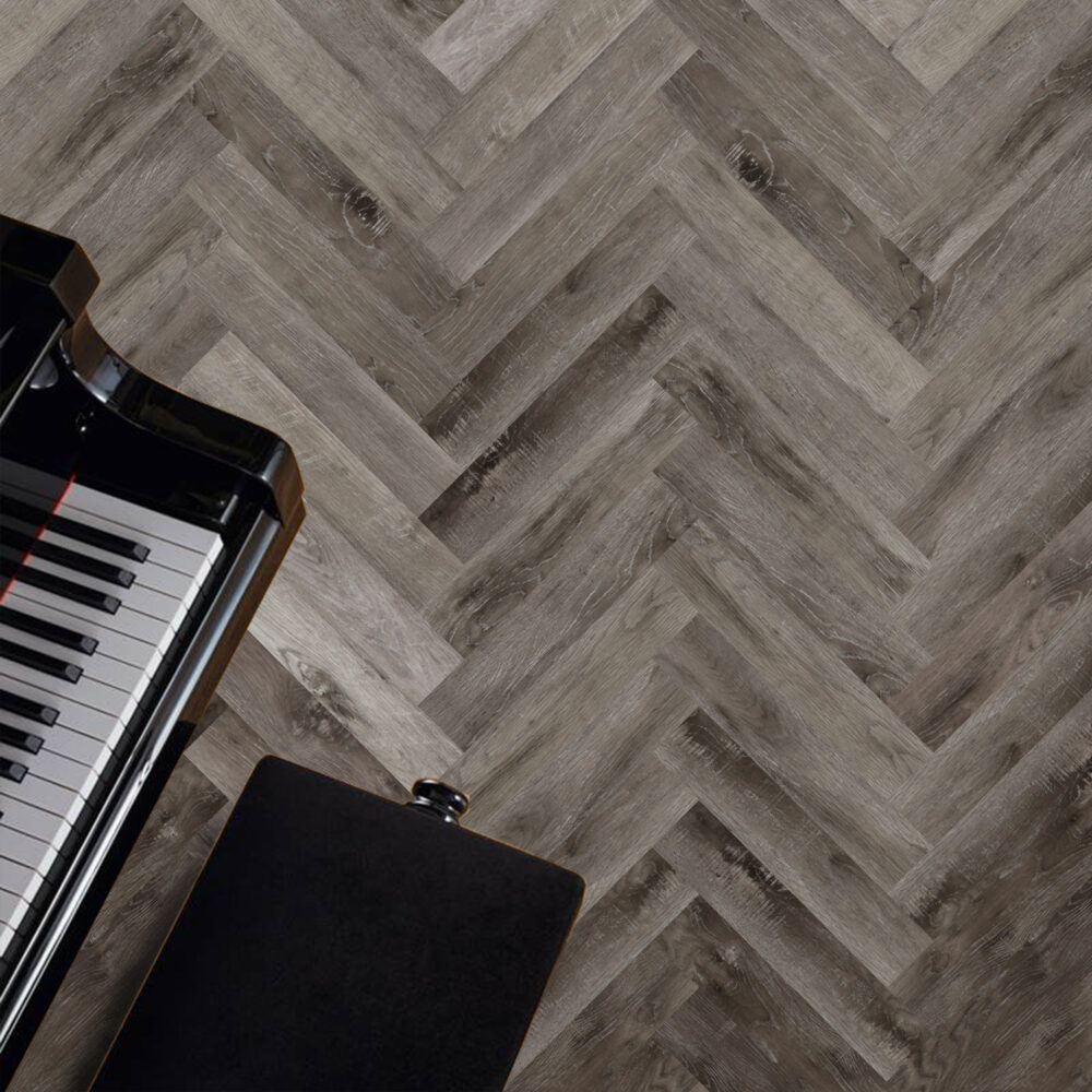 Nordikka SPC Smoked Ash Herringbone - Image 2