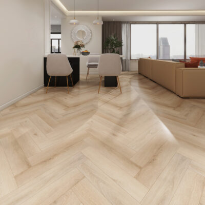 Alva LVT Hazelnut Brown Herringbone