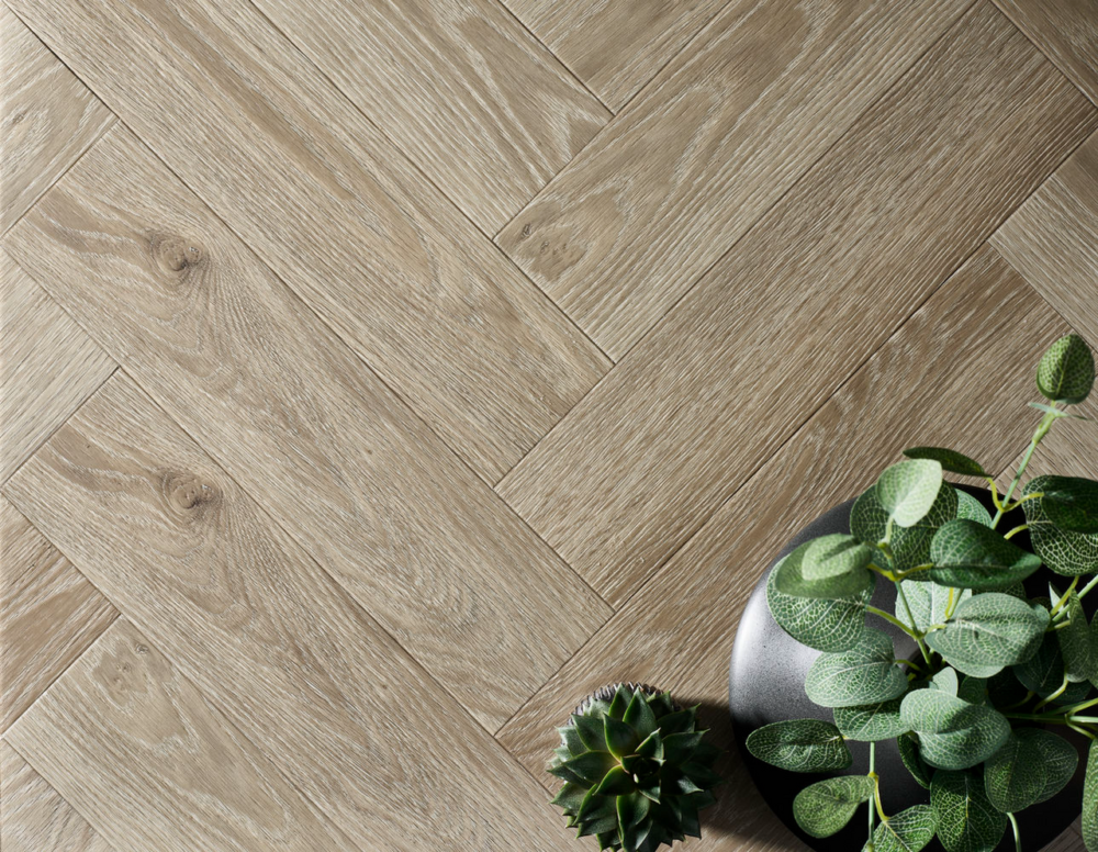 Textures LVT Herringbone Ash