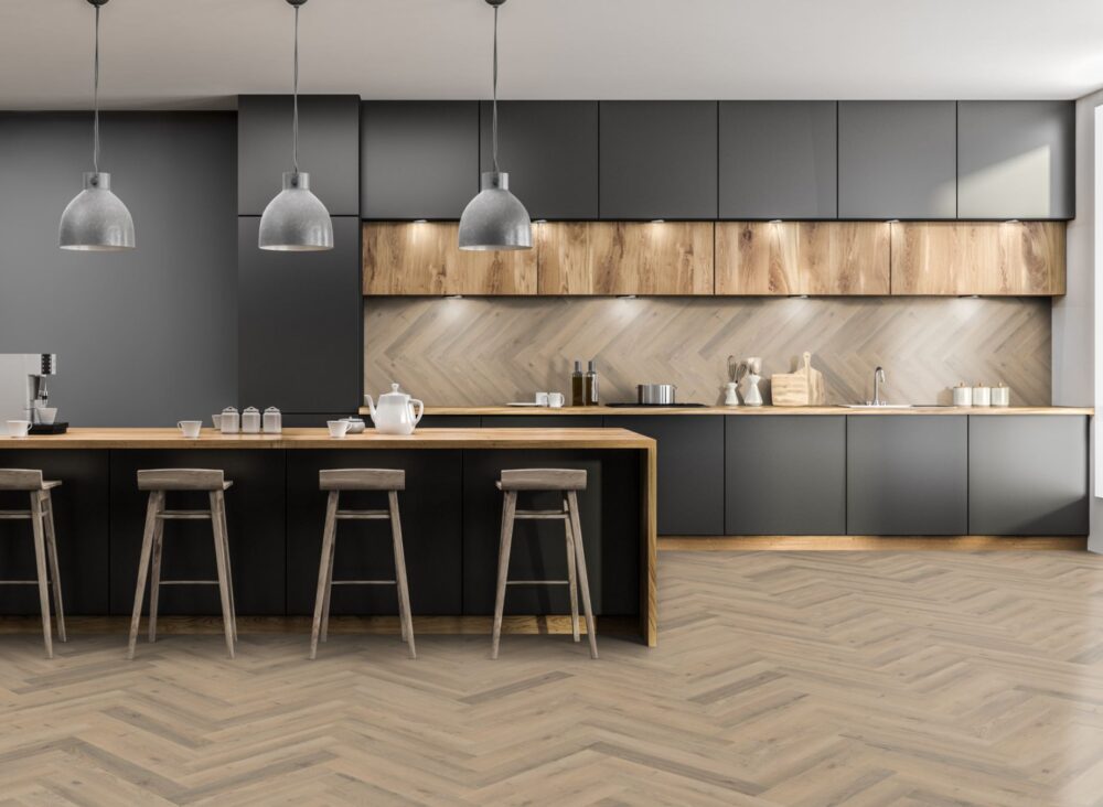 Lignum Fusion Greige Oak 12mm Herringbone - Image 4