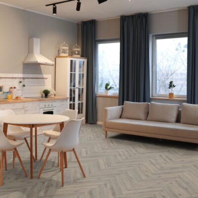 Lignum Fusion Volcanic Grey 12mm Herringbone - Image 2
