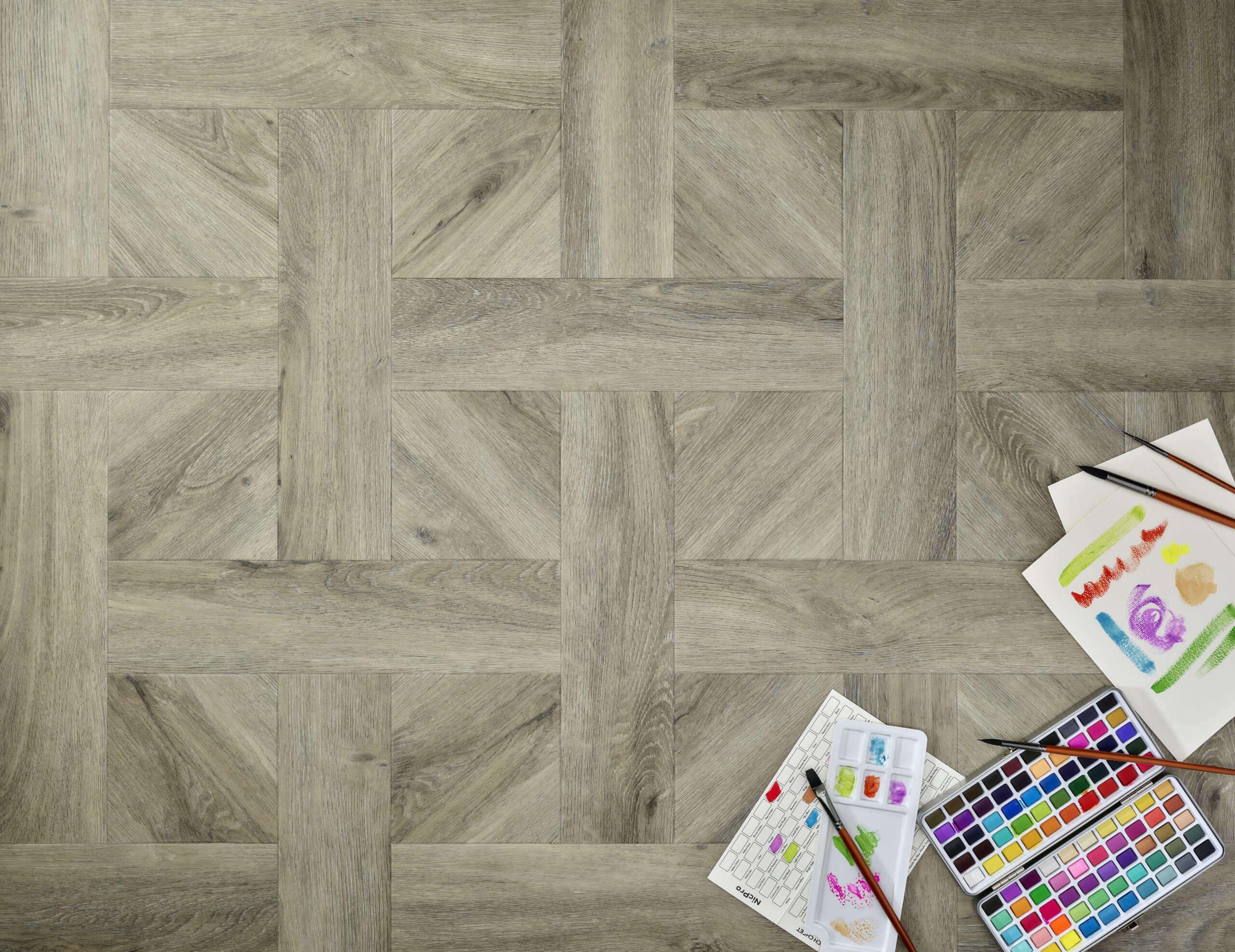 Elements Basketweave Dove Oak - Image 3