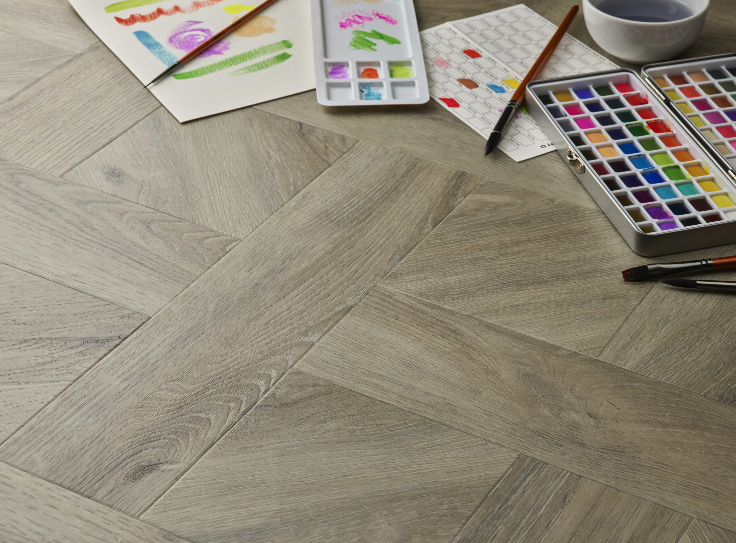 Elements Basketweave Dove Oak - Image 5