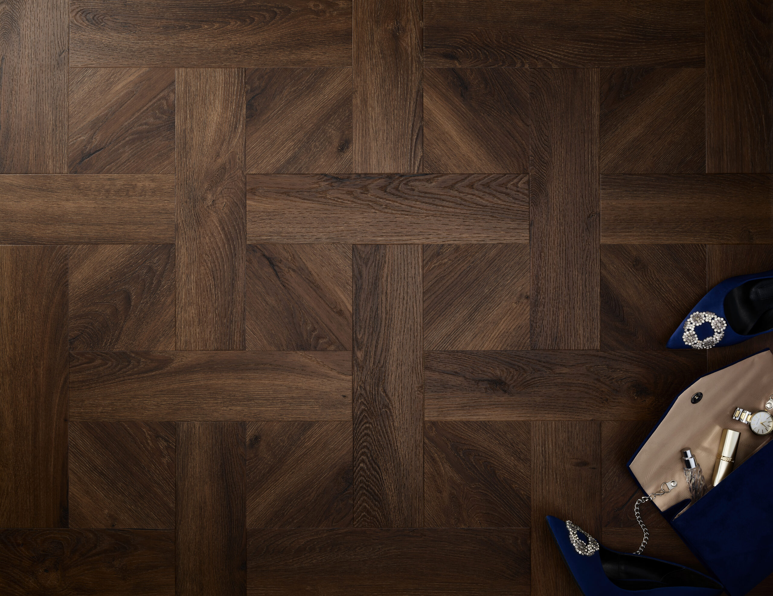 Elements Basketweave Mahogany - Image 4