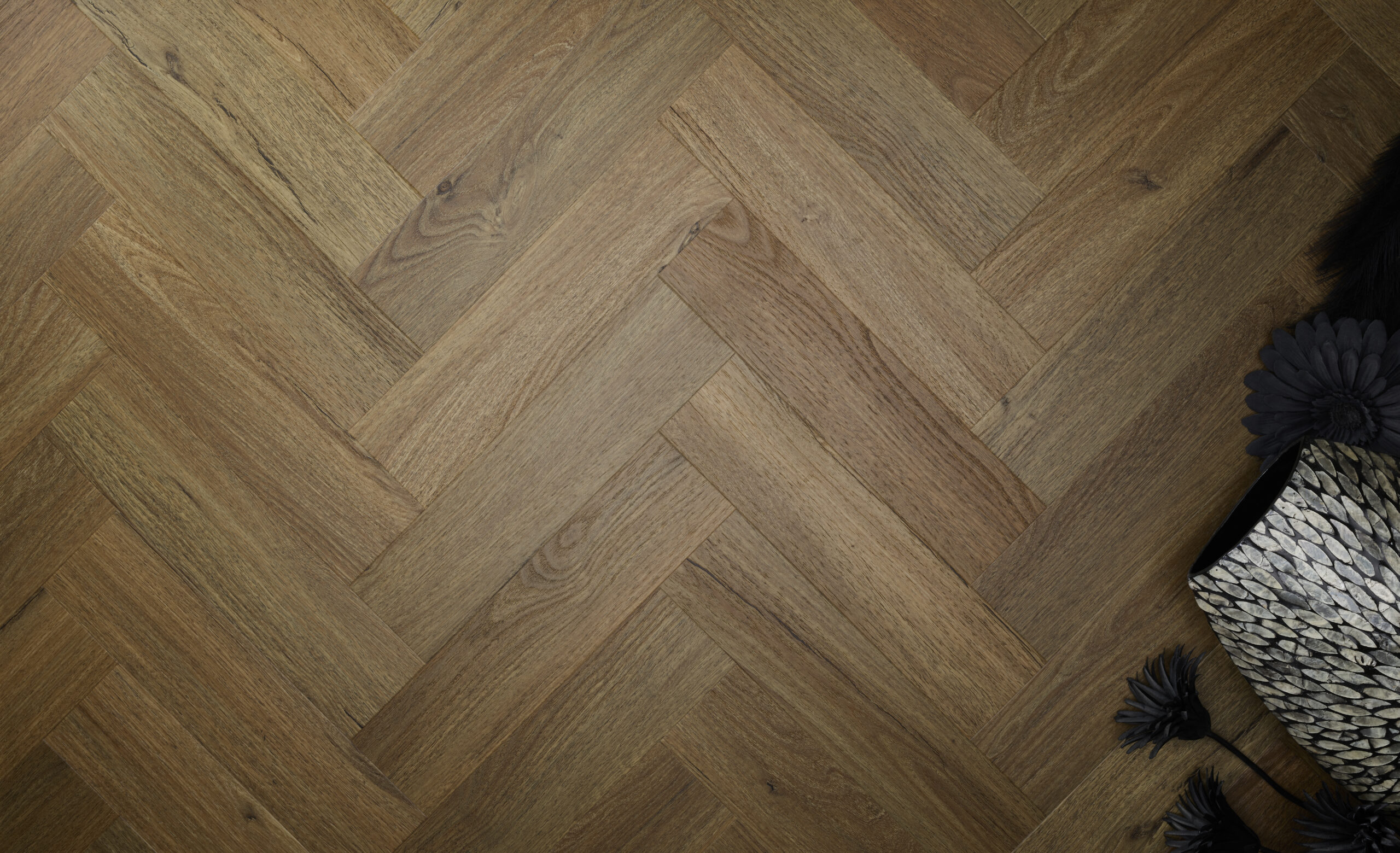 Textures LVT Herringbone Aged Oak