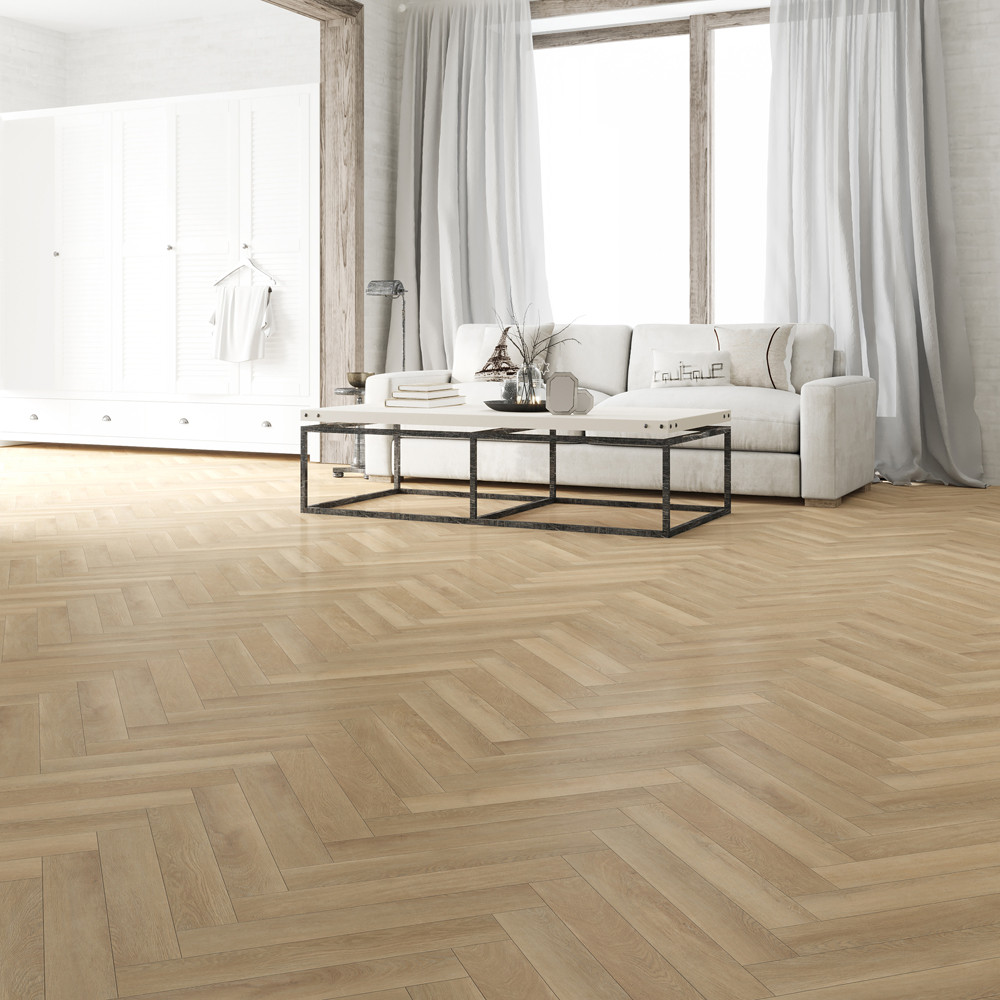 Brampton Chase Studio Designs Herringbone Blonde Oak 24x4.5