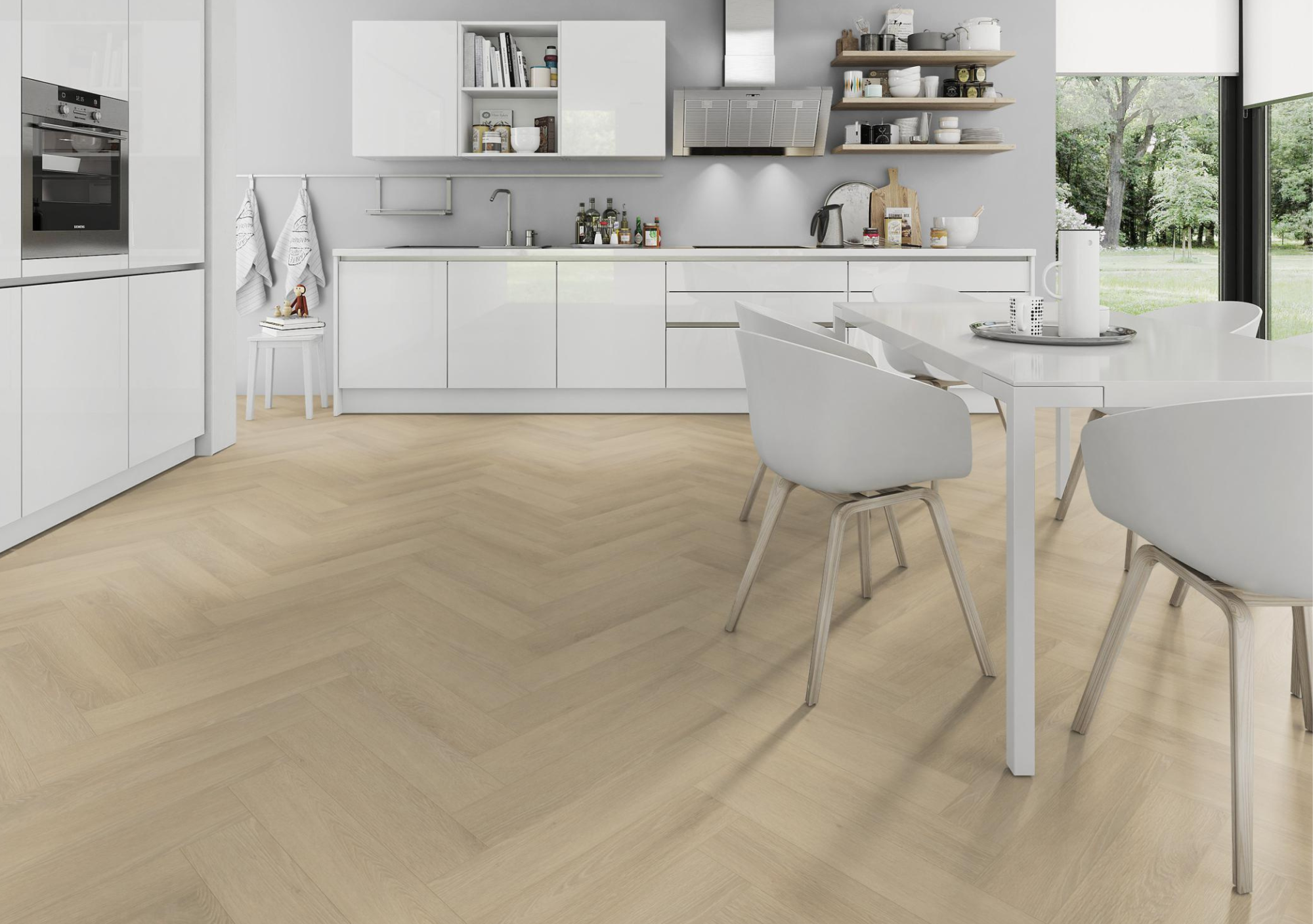 Lignum LVT Linen Oak Herringbone - Image 3