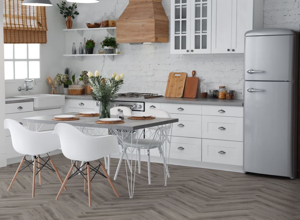 Lignum LVT Rustic Grey Oak Herringbone - Image 4