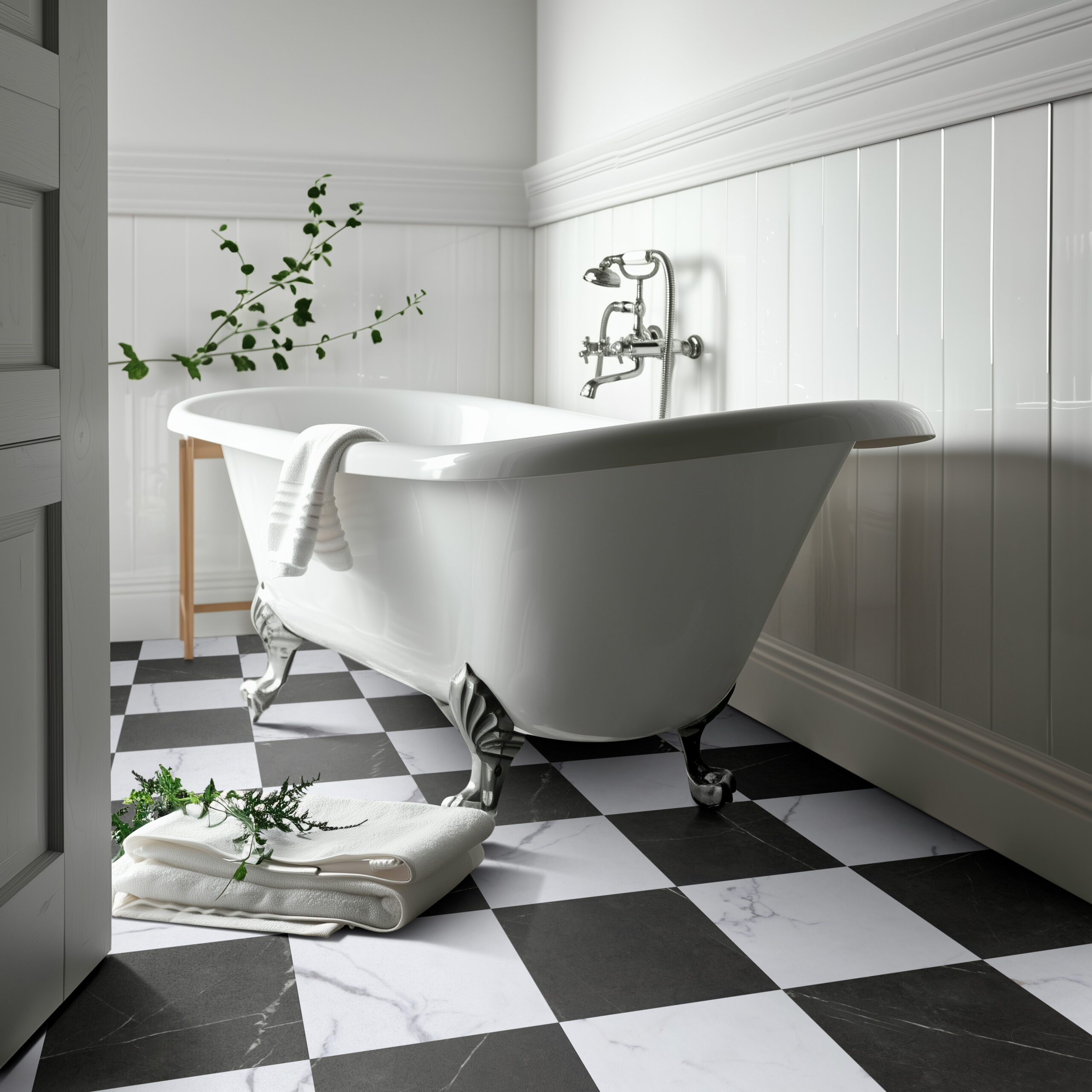 Brampton Chase Stones Marble Carrera White (12" x 12")