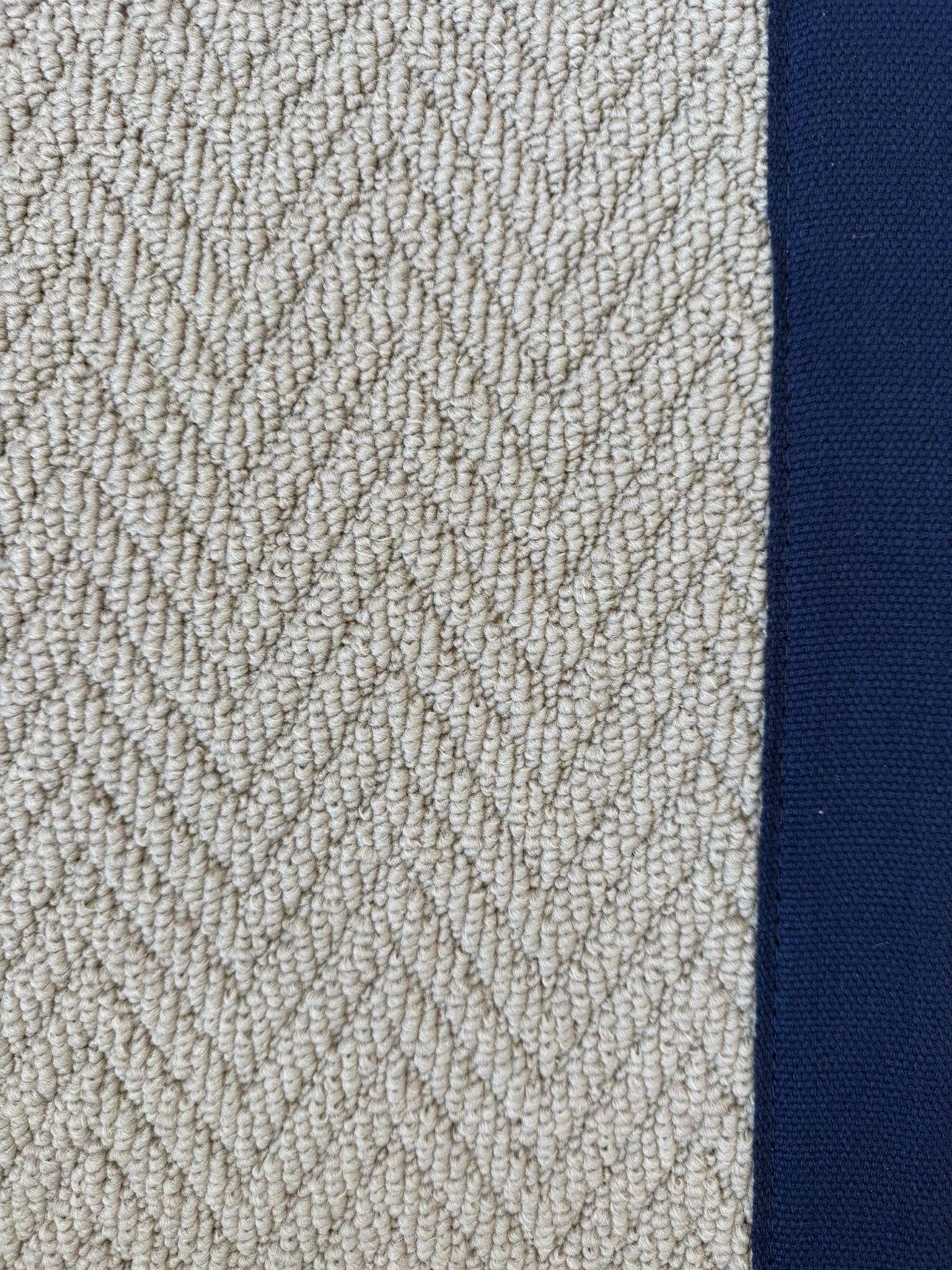 Ocean Latte Herringbone Stair Runner - Image 2