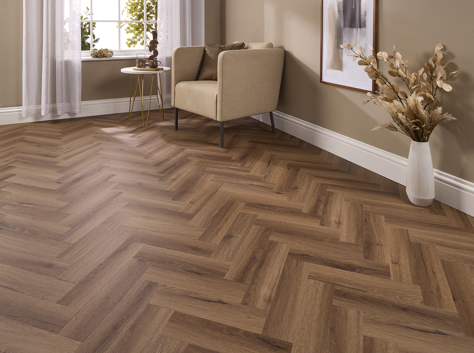 Ettona LVT Herringbone Rome